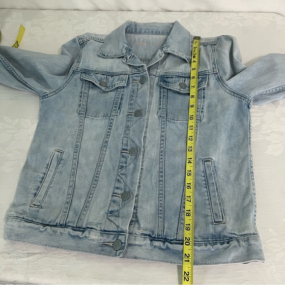 GAP DISTRESSED ICON DENIM JEAN JACKET SIZE SMALL - Picture 8 of 15